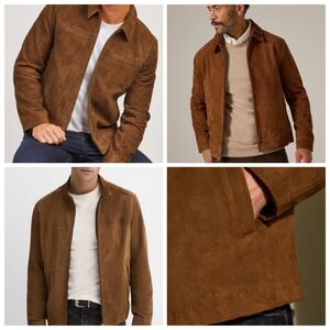 HAROLD POWELL Brown Suede Jacket